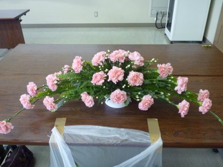 課題2 卓上装飾花