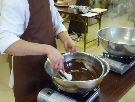 チョコレート湯せん（作業2）