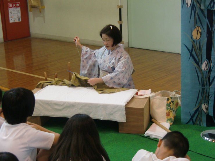 プロの技・運針の実演