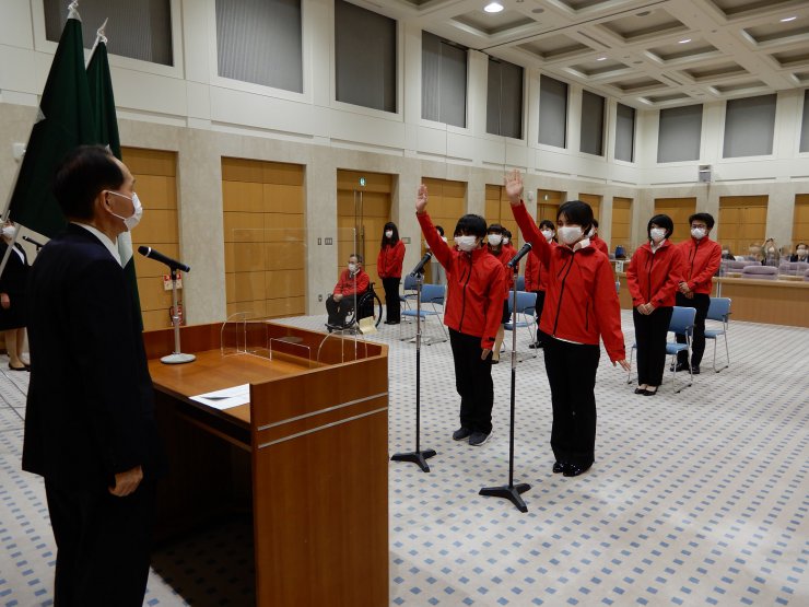 第59回技能五輪全国大会香川県選手団結団式が行われました。の画像