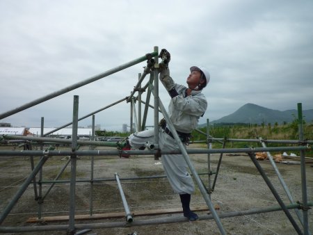 真づか小屋組組立て作業（１級）